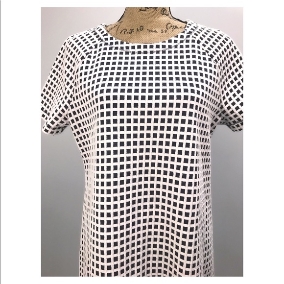 ❌SOLD❌Lou & Grey Black & White Grid Print Dress - Picture 3 of 3